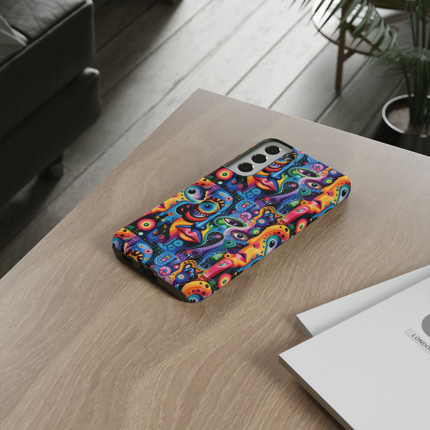 Psychedelic Visions Vibrant Samsung, iPhone and Google Pixel Phone Cases - Colorful Artistic Design
