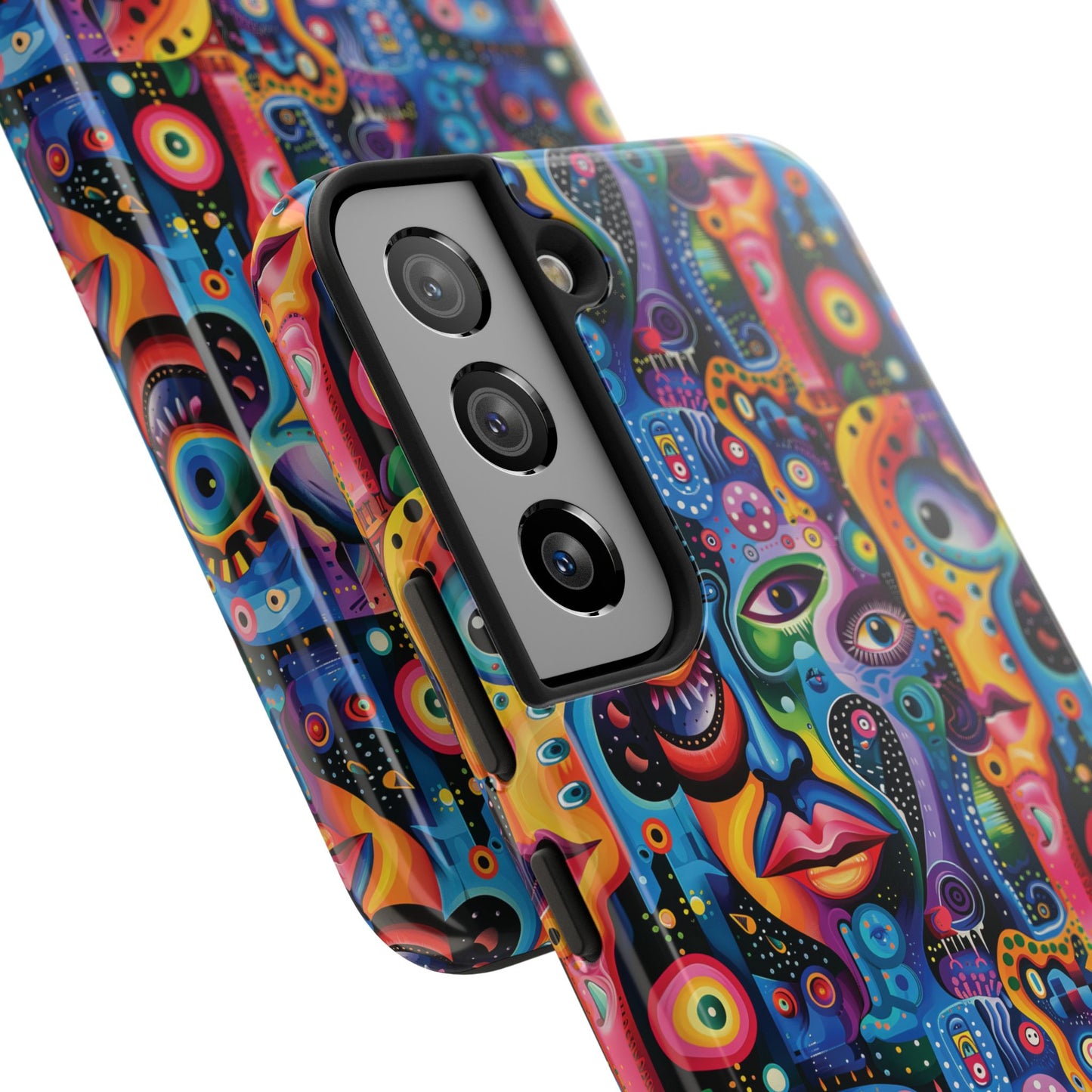 Psychedelic Visions Vibrant Art iPhone and Samsung Phone Case - Stylish Tough Case for Artists & Creatives.