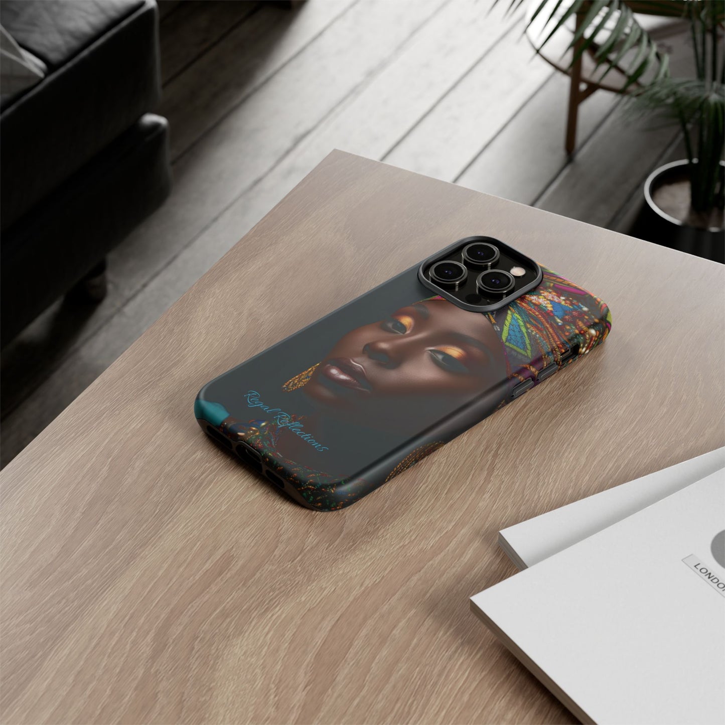Regal Reflections: African Majesty iPhone, Samsung and Google Tough Phone Cases.