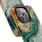 Stylish Tough Acrylic Magnetic iPhone Cases for Everyday Protection, Marble Design, Unique Gifts for Tech Lovers, Holiday Essentials