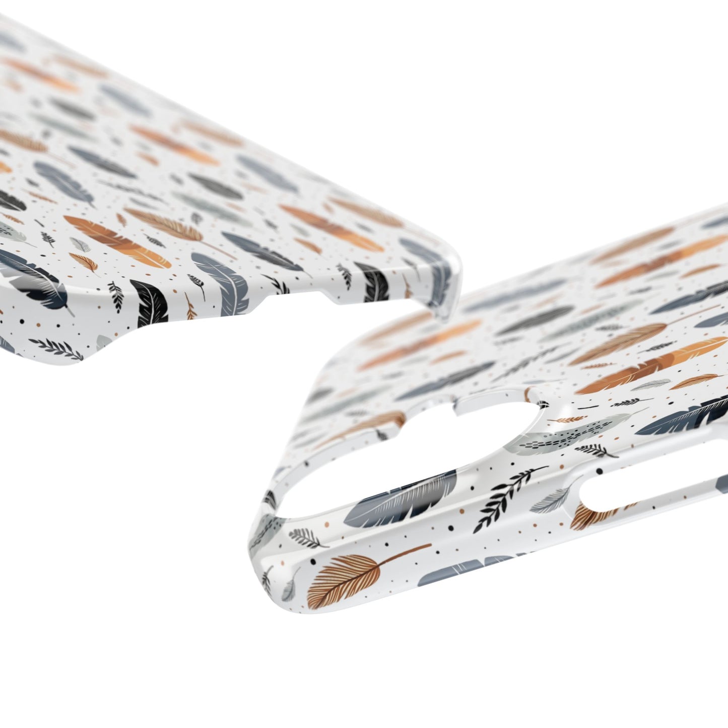 Whispering Feathers Slim Phone Cases for iPhone,  with Packaging a Gift for Her and Gift for Him.