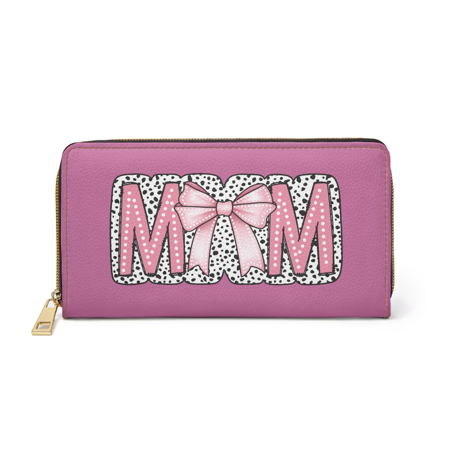 Coquette MOM Zipper Wallet, Mom Gift, Stylish Coin Purse, Trendy Wallet for Mother's Day, Personalized Mother's Wallet.