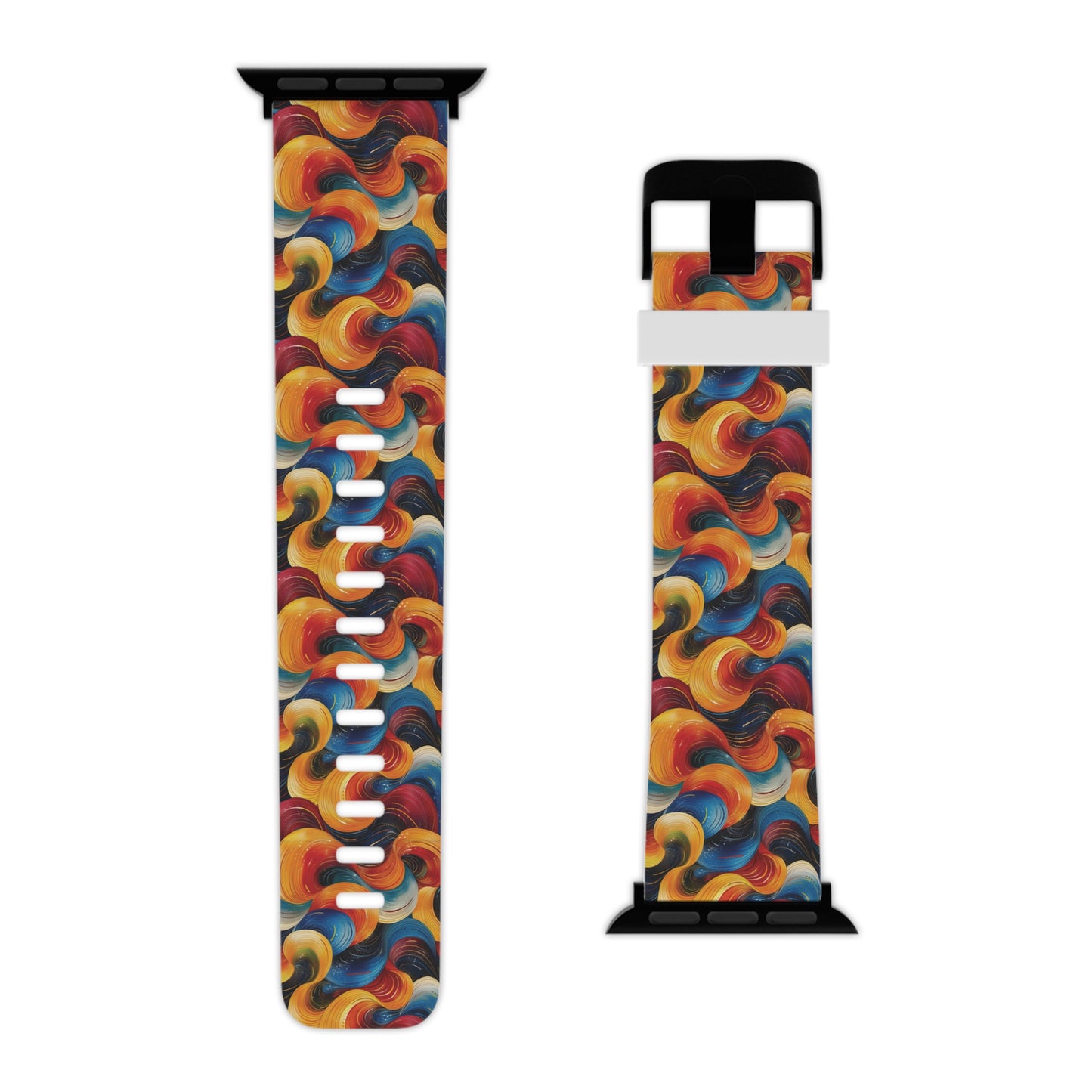 Cosmic Swirl Vibrant Apple Watch Band - Colorful Design for Stylish Wear