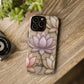 Personalized Lotus Floral Stained Glass Effect Tough Phone Case
