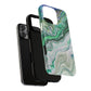 Marbled Tough iPhone Case, Magnetic Protector, Stylish Tech Accessory, Durable iPhone Cover, Unique Gift Idea