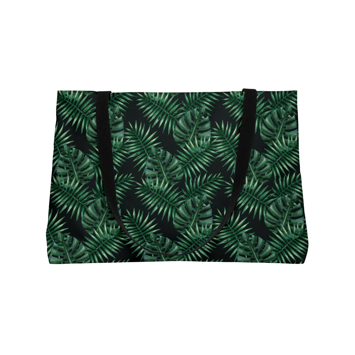 Tropical Bliss Black Weekender Tote Bag