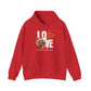 Love Floral Sweatshirt - Unisex Heavy Blend™ Hooded Pullover for Comfort and Style