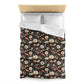 Blossom Elegance: Noir Garden Comfort Duvet Cover''