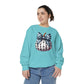 Polka Dot Pumpkin Charm Unisex Garment-Dyed Sweatshirt