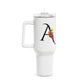 Personalized Floral Initial Stainless Steel Tumbler