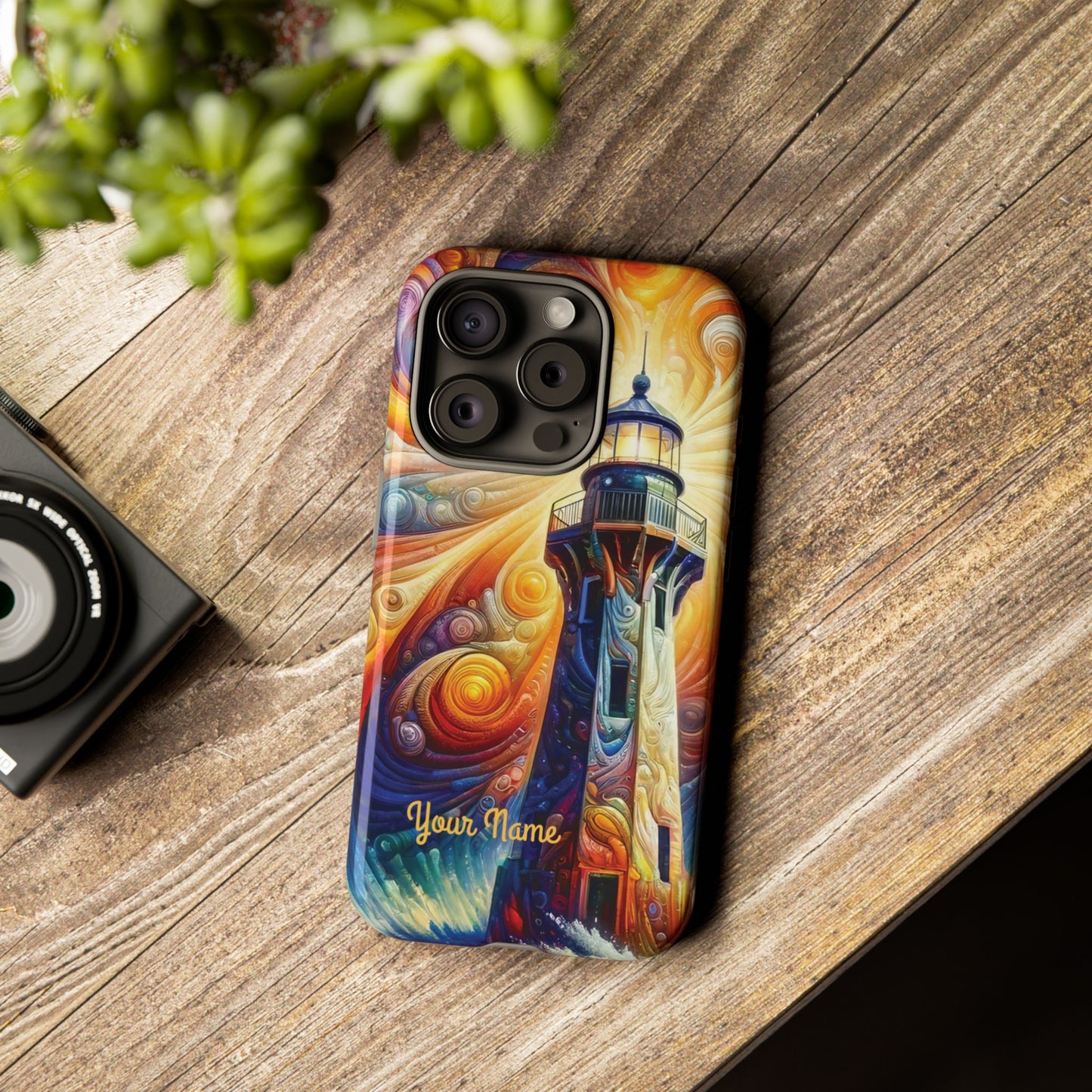 Personalized Cosmic Beacon iPhone Tough Cases, Gift for Him/Her.
