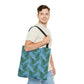 Blue Tropical Bliss Tote Bag