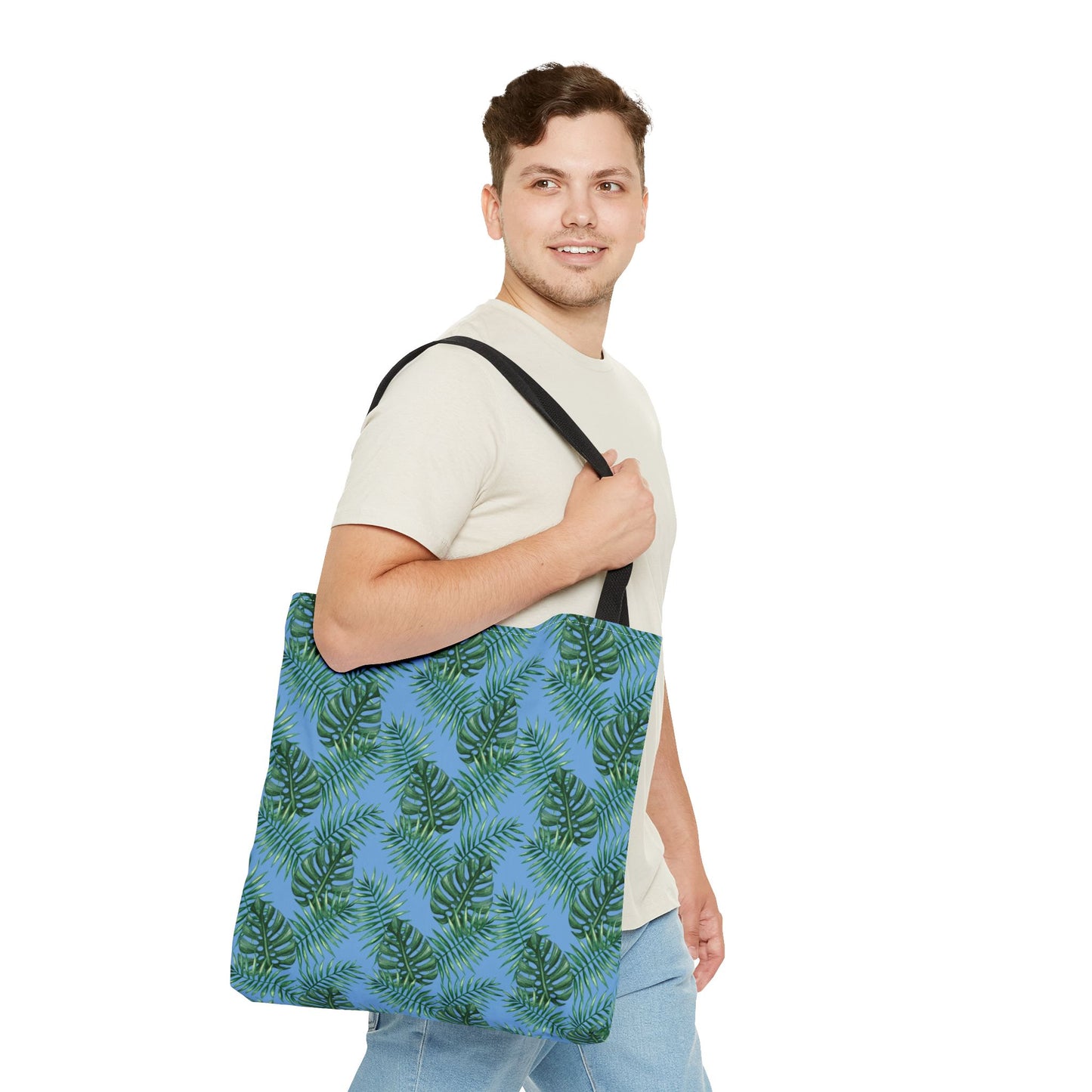 Blue Tropical Bliss Tote Bag