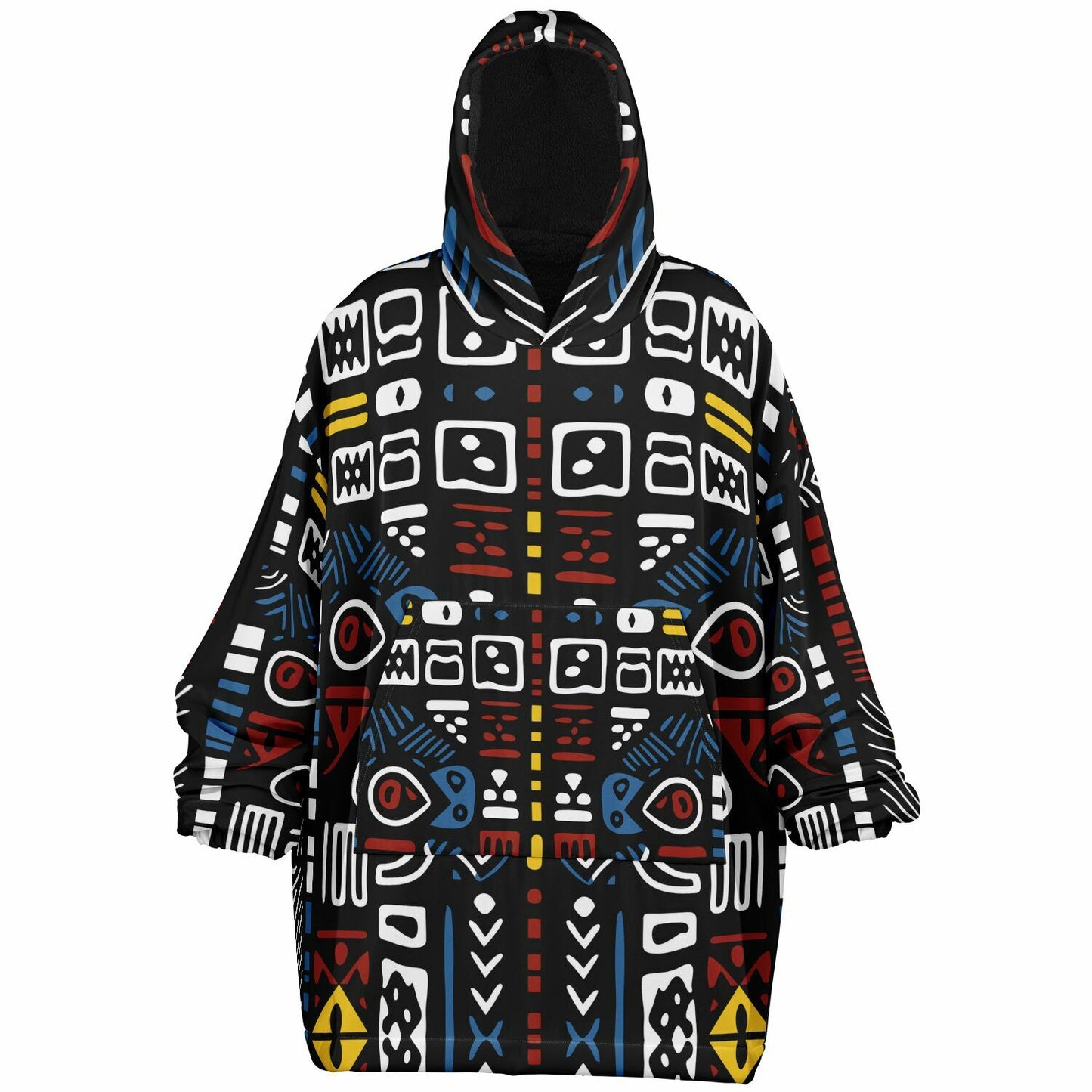 Geometric Harmony Snug Hoodie - AOP