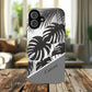 Personalized Monochrome Monstera Tropical Phone Case - Tough Magnetic MagSafe® Cases, Gifts for Nature Lovers, Stylish Phone Accessories, Gifts for Her.