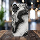 Black Marble Magnetic iPhone Case for Tough Protection, Stylish iPhone Mobile Accessory, Fashionable Gift, Unique Marble iPhone Design, Durable Smartphone Cover