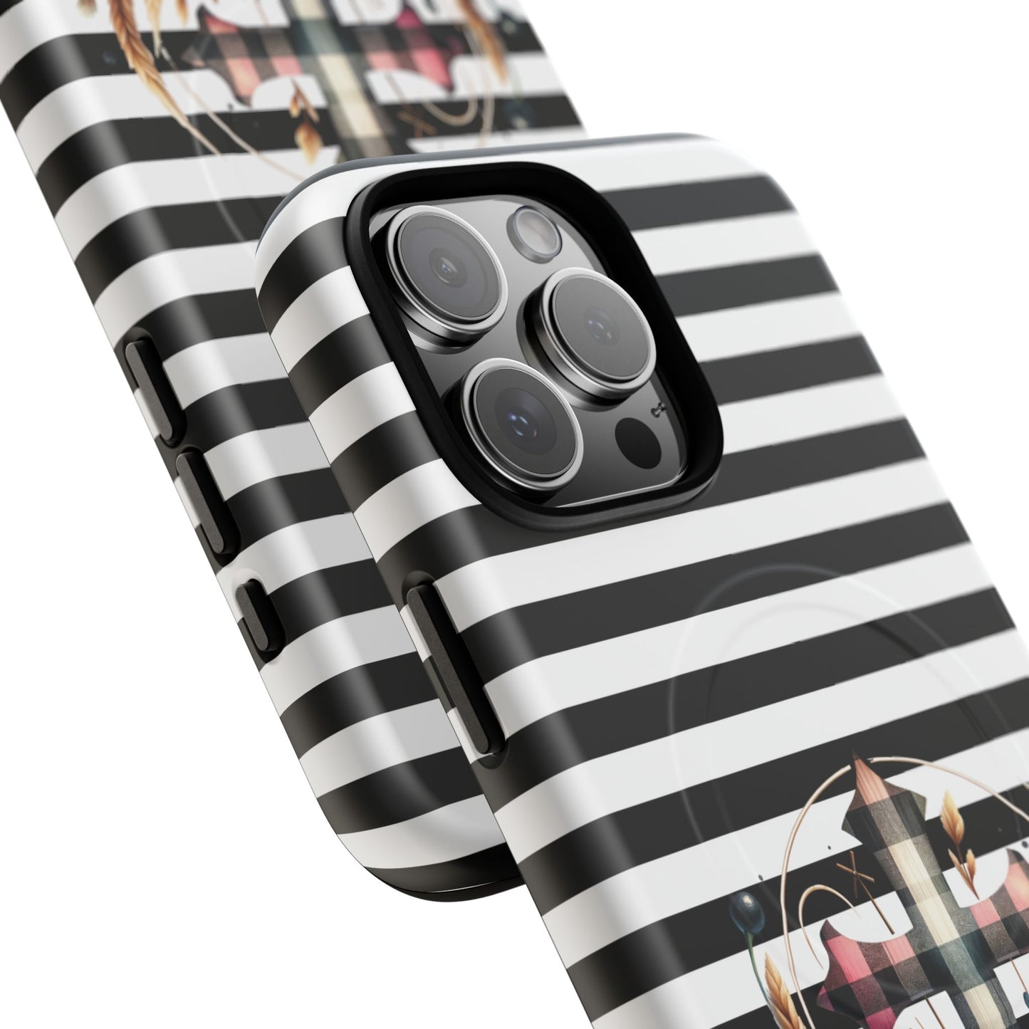Striped in His Glory iPhone Case, Tough Magnetic Phone Protector, MagSafe iPhone Cover, Durable Case for Everyday Use, Gift for Nature Lovers, Vibrant Design.