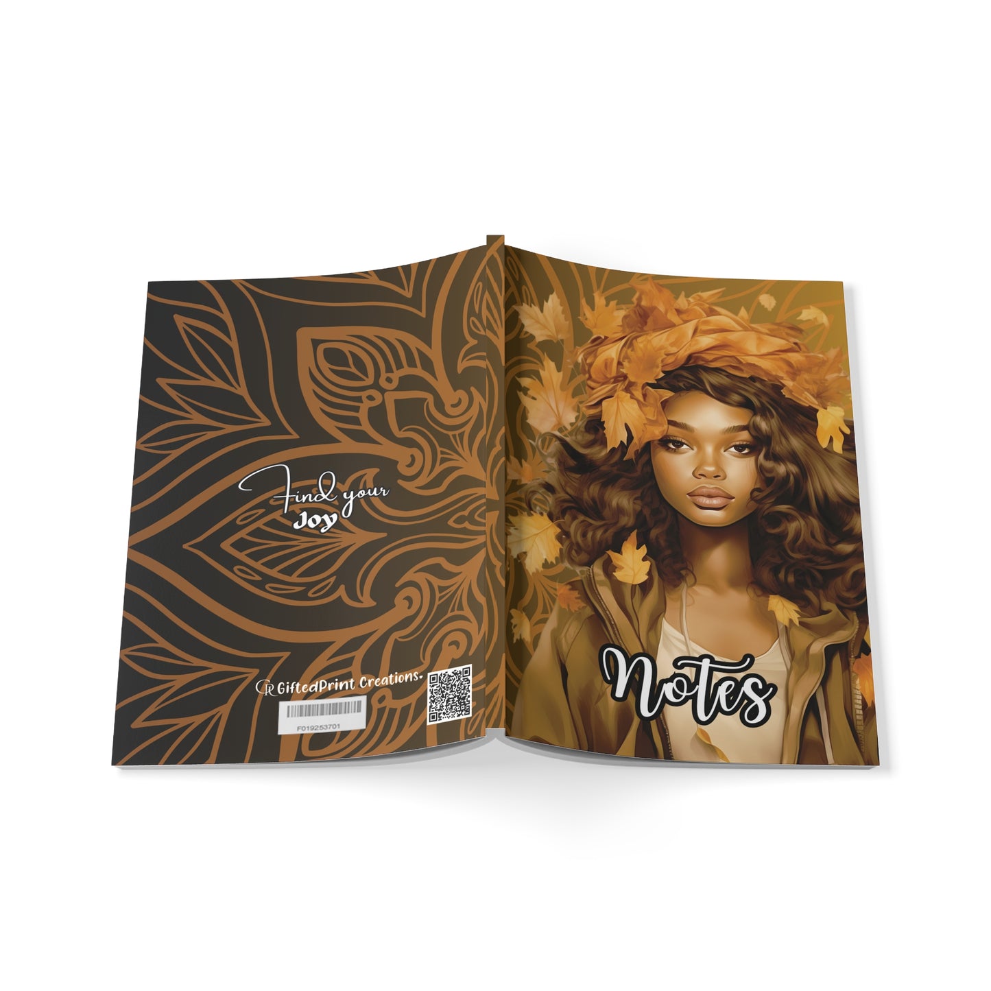 Bohemian A5 Softcover Notebook - Autumn Inspiration, Journal, Planner, Back to School, Gift for Writers, Notes