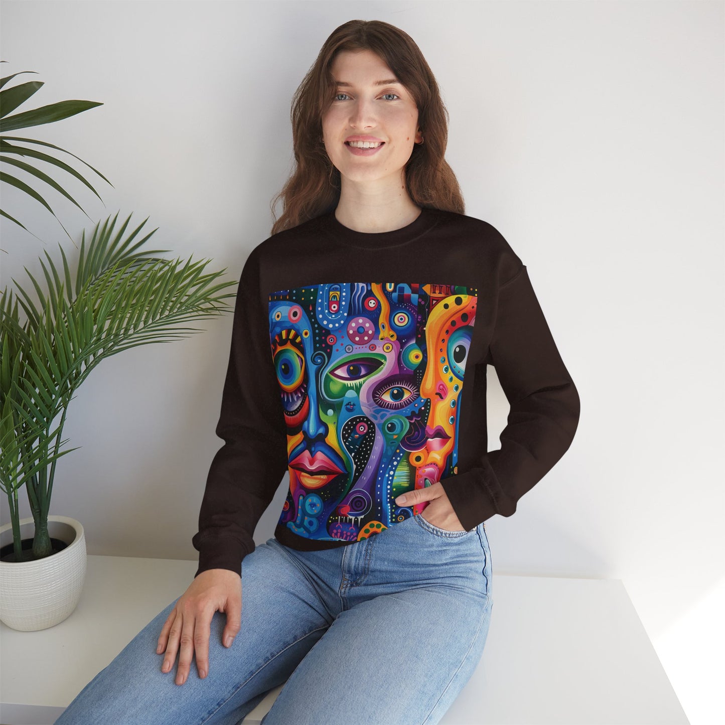 Psychedelic Visions Unisex Heavy Blend™ Crewneck Sweatshirt