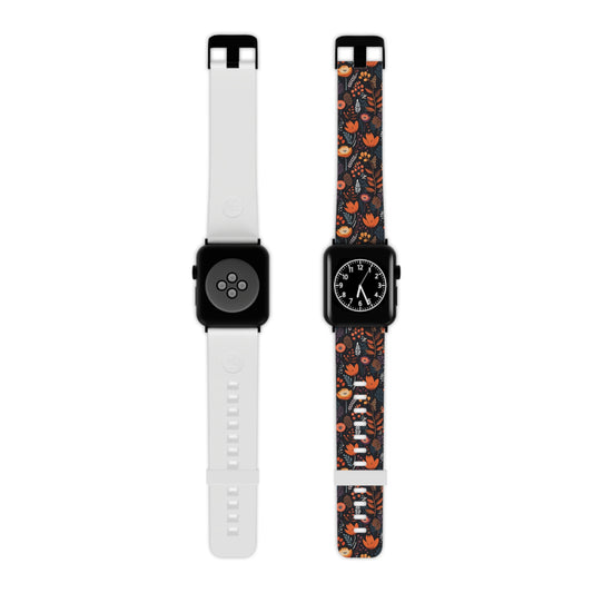 Autumn Bloom Floral Apple Watch Band - Fall Vibes for Nature Lovers