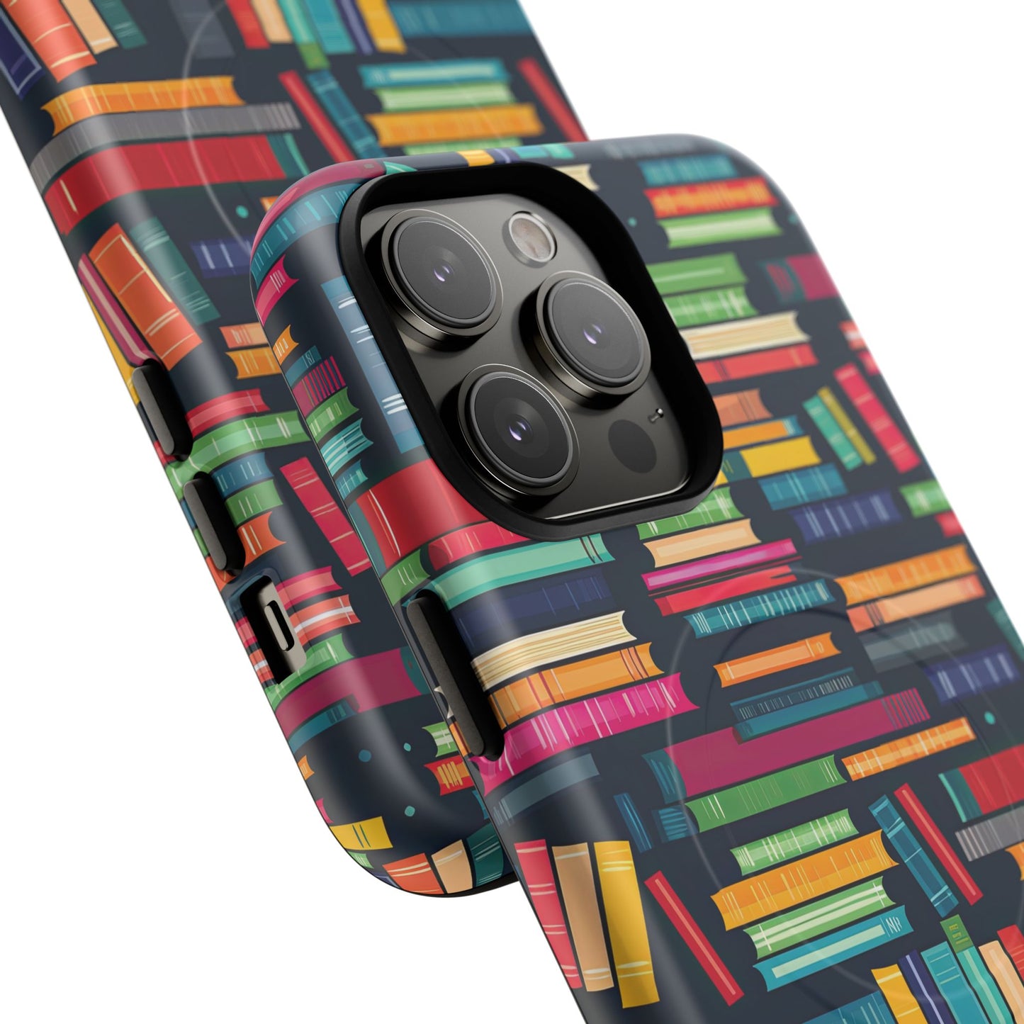 Colorful Book-Themed Phone Case, Literary Gift, Tough Magnetic Case, Book Lover’s Accessory, Phone Protection, Reading Enthusiast