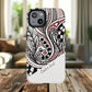 InkWhirl Fusion Stylish Tough Magnetic iPhone Case,  Unique Design, Gift for Him/Her, Trendy Accessory, Artist Collaboration, Durable Protection,Magsafe iPhone case