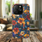 Cathedral Petals Tough Magnetic iPhone Case, Durable, Stylish, Unique Floral Design, Gifts for Her, Birthday, Everyday Use, Stained Glass iPhone Case.