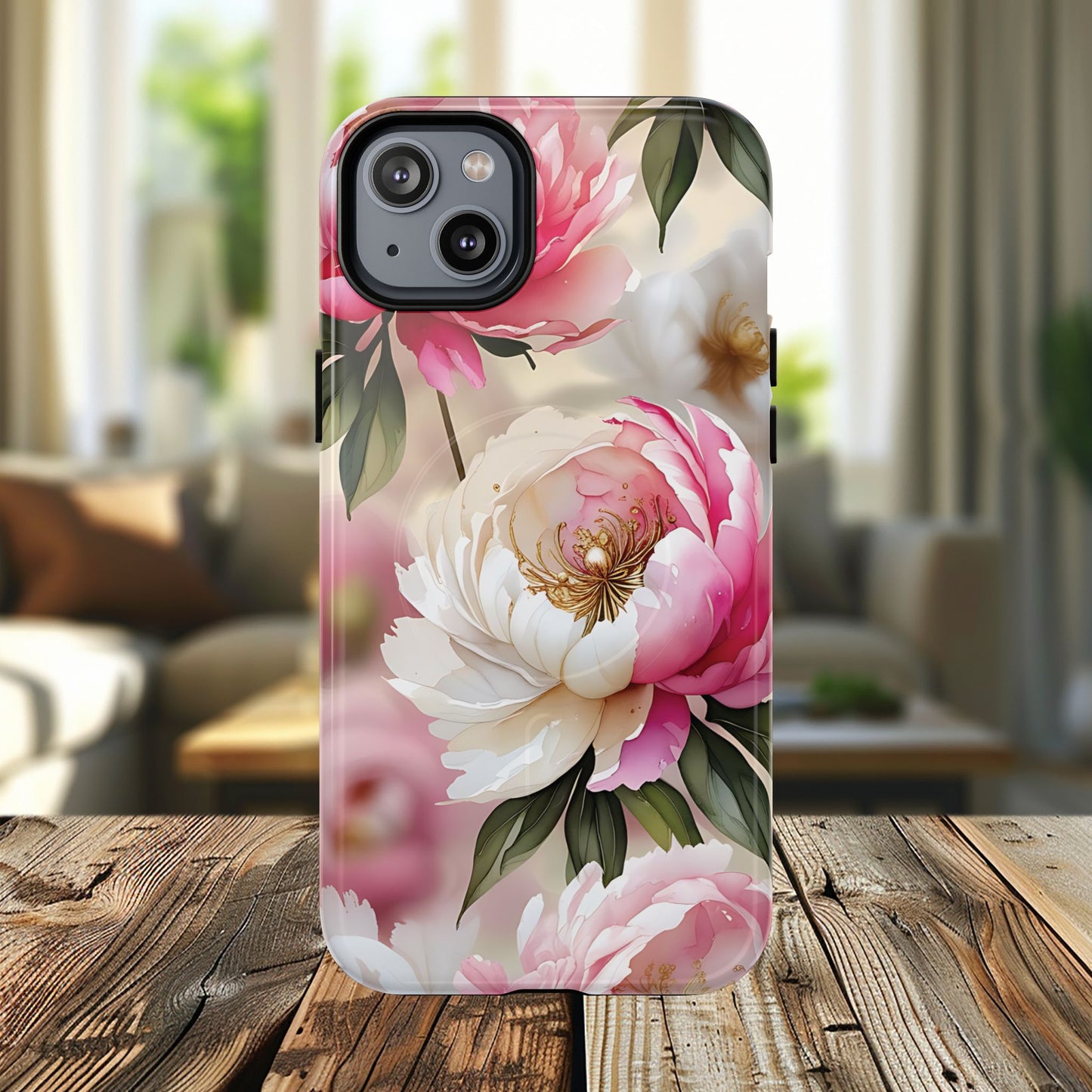 Blooming Petals Tough Magnetic Phone Cases, Elegant Phone Cover, Durable Case for Flower Lovers, Phone Accessories