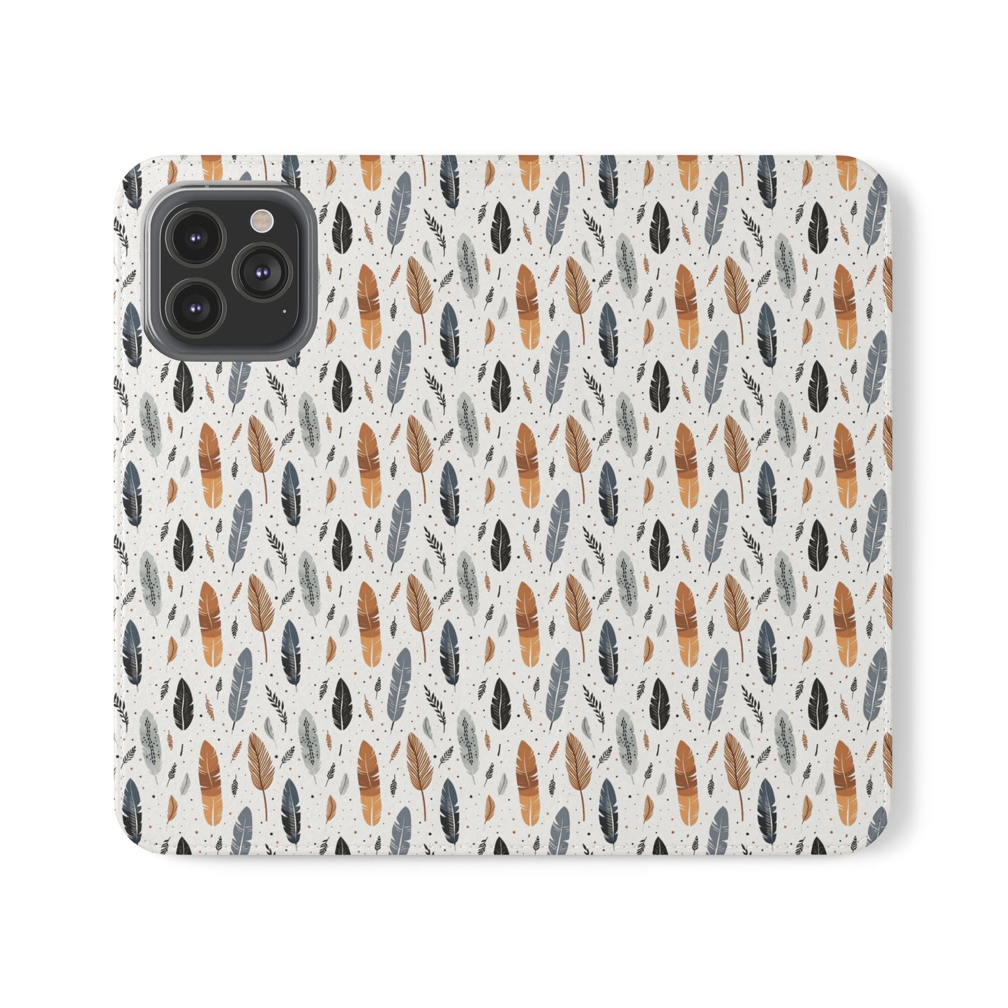 Whispering Feathers iPhone and Samsung Flip Cases