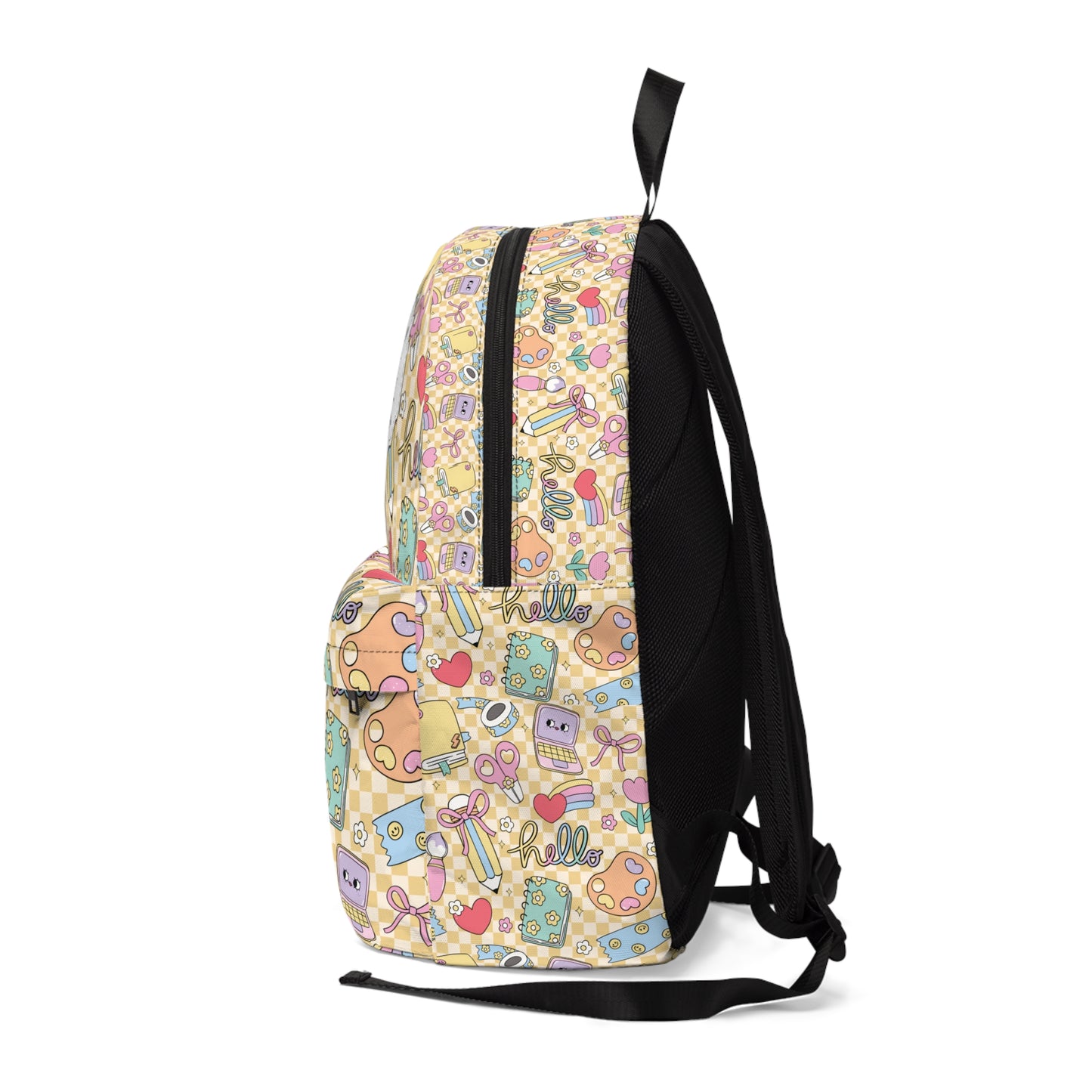 Personalized Doodle Daydream Composition Book Inspired Colorful Kids' Backpack, School Bag, Fun Pattern Backpack, Cute Child's Rucksack, Composition Backpack, Unique School Supplies