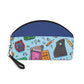 Blue Academic Adventures Makeup Bag