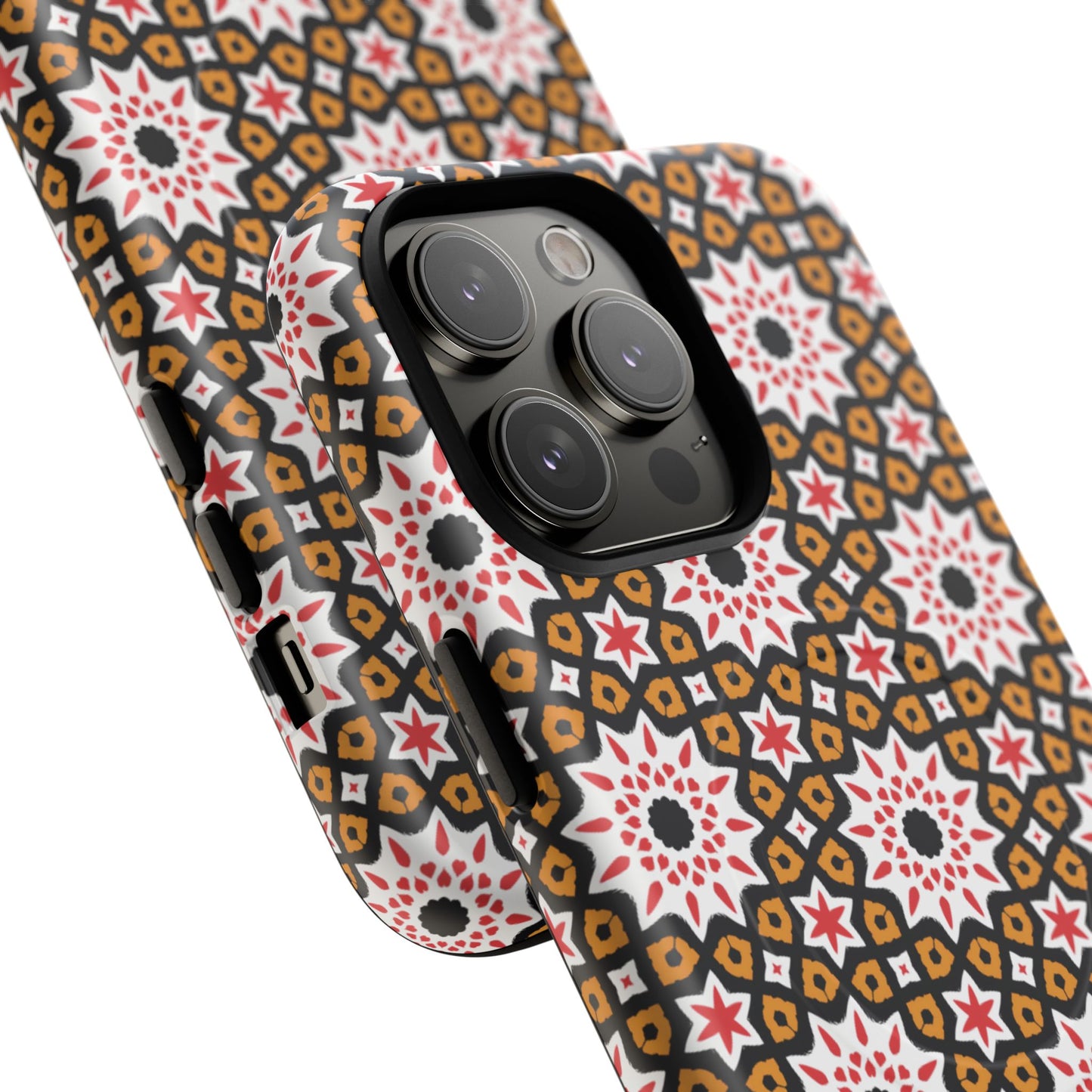 Bohemian Patterned Tough Magnetic Cases, Unique Phone Protection, Stylish Phone Cover, Gift for Trendsetters, Vibrant Designs