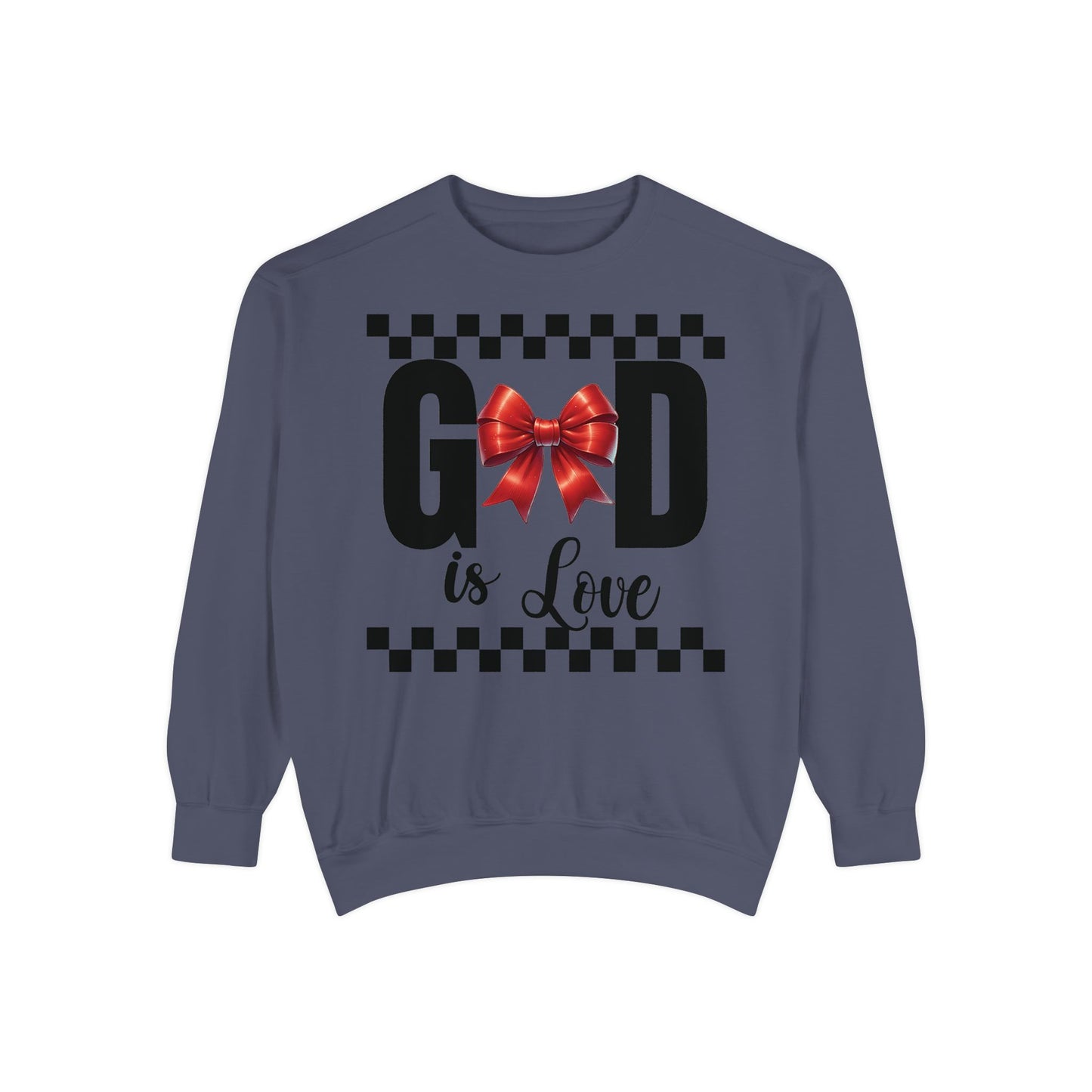 GOD is LOVE Unisex Comfort Colors Garment-Dyed Sweatshirt