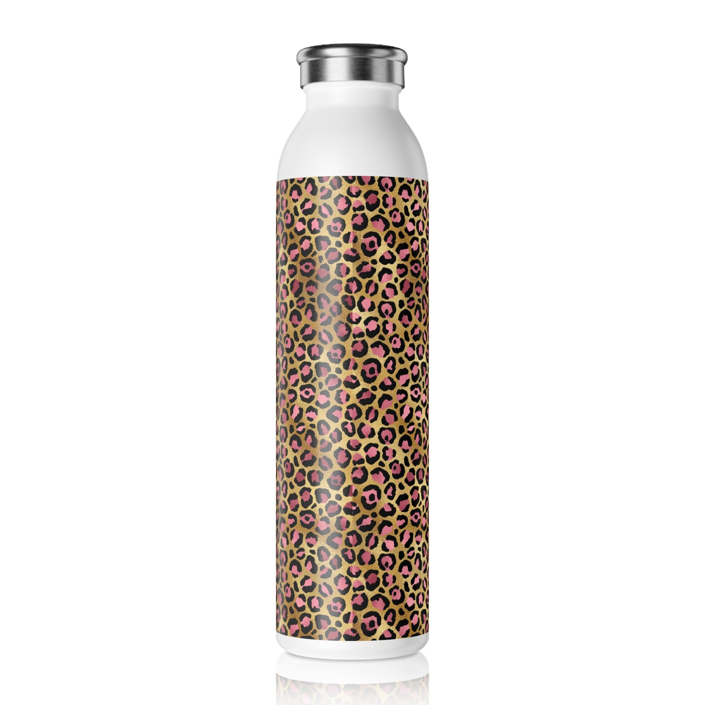 Leopard Luxe Slim Water Bottle