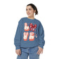 LOVE  Coquette Unisex Comfort Colors Garment-Dyed Sweatshirt