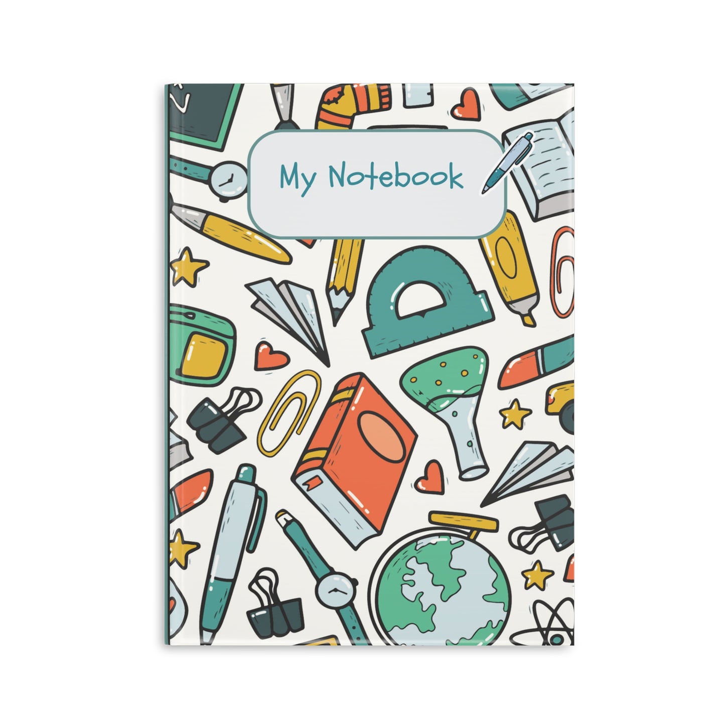 Emerald School Doodles Hardcover Notebook with Puffy Covers (PY)