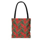 Red Tropical Bliss Tote Bag