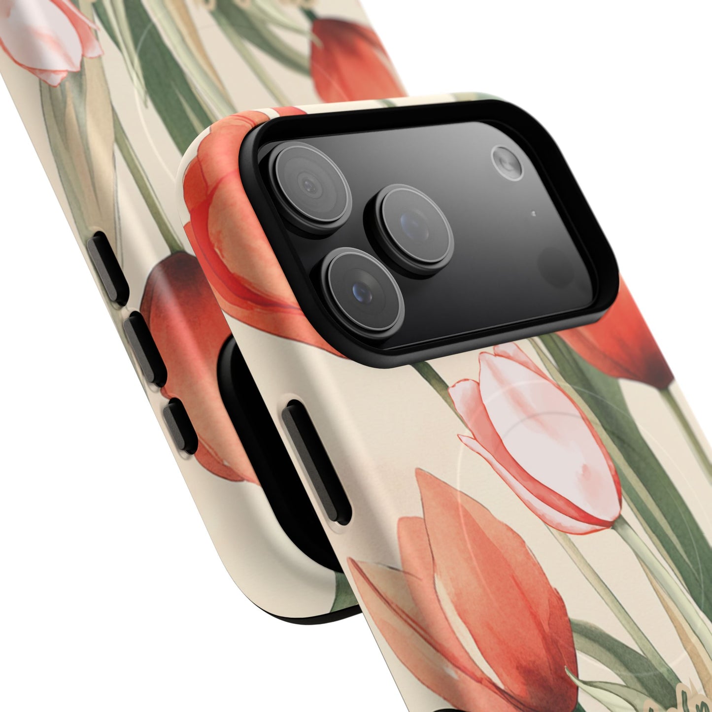 My Help comes from the Lord Psalm 121:2, Inspirational Gift, Tough iPhone Magnetic Case Scripture, Floral Bible Verse, MagSafe® iPhone® Tough Case, iPhone 14, iPhone 15, iPhone 16, Pro, Pro Max, Plus.