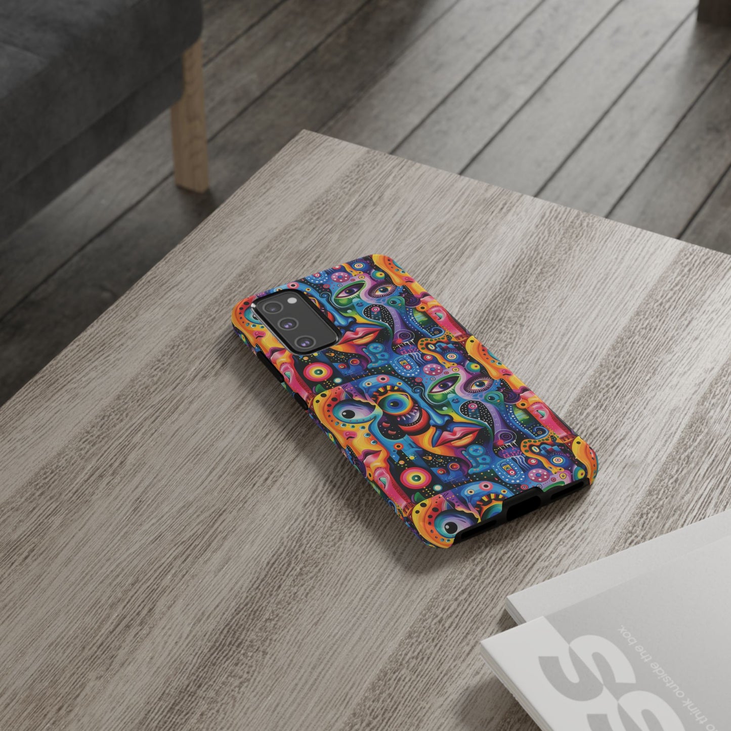 Psychedelic Visions Vibrant Samsung, iPhone and Google Pixel Phone Cases - Colorful Artistic Design