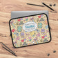 Personalized Doodle Daydream Laptop Sleeve with Composition Book Inspired Design, Customizable Tech Case, School Supplies, Gift for Students, College Essentials, Back to School
