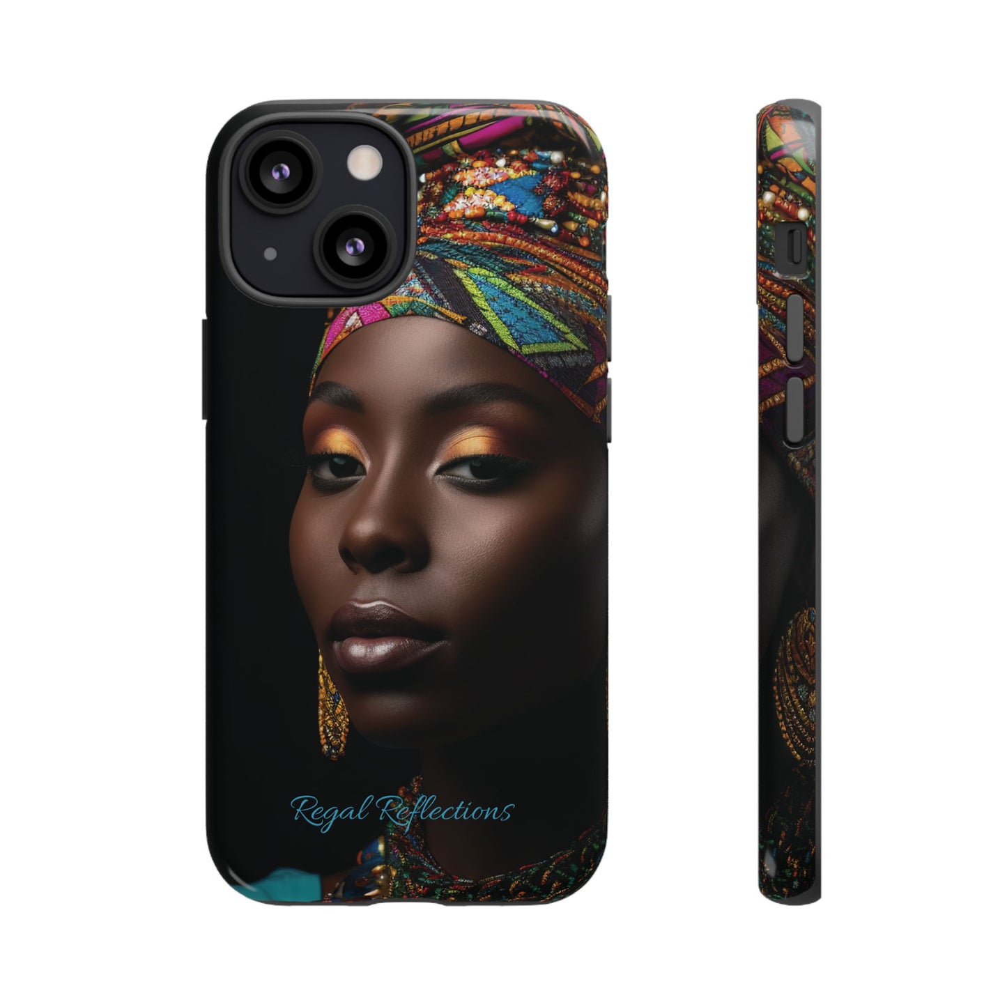 Regal Reflections: African Majesty iPhone, Samsung and Google Tough Phone Cases.