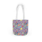 Personalized Purple Doodle Daydream Composition Book Inspired Canvas Tote Bag with Colorful Straps, Cute School Bag, Eco-Friendly Tote, Back to School Shopping Bag, Teacher Gift Idea