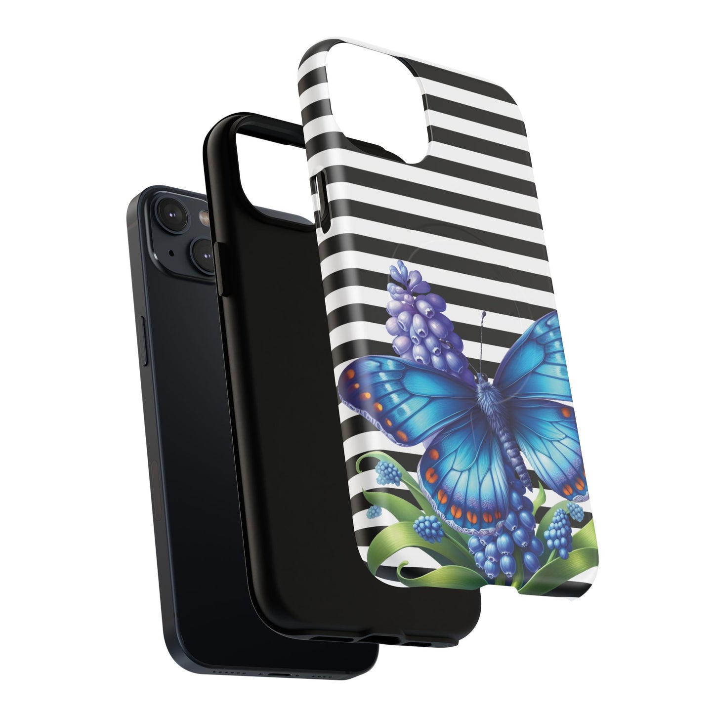 Midnight Bloom Tough iPhone Magnetic Cases - Floral, Stylish iPhone Cover, Gift for Her, Custom Mobile Case, Trendy iPhone Accessories