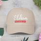 Classic Embroidery Dad Cap with 'ELOHIM, GENESIS 1:1' - Faith-Based Hat, Casual Wear, Gift for Dad, Christian Accessory, Summer Fashion