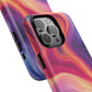 Cosmic Lava Flow Colorful Abstract iPhone Case , Tough Magnetic Protection, Stylish Accessories, Gift for Tech iPhone Lovers, Vibrant Mobile Covers