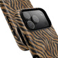 Tough Magnetic iPhone Case with Zebra Print, Stylish Protection for iPhones, Unique iPhone Accessory, Gift for Animal Lovers]