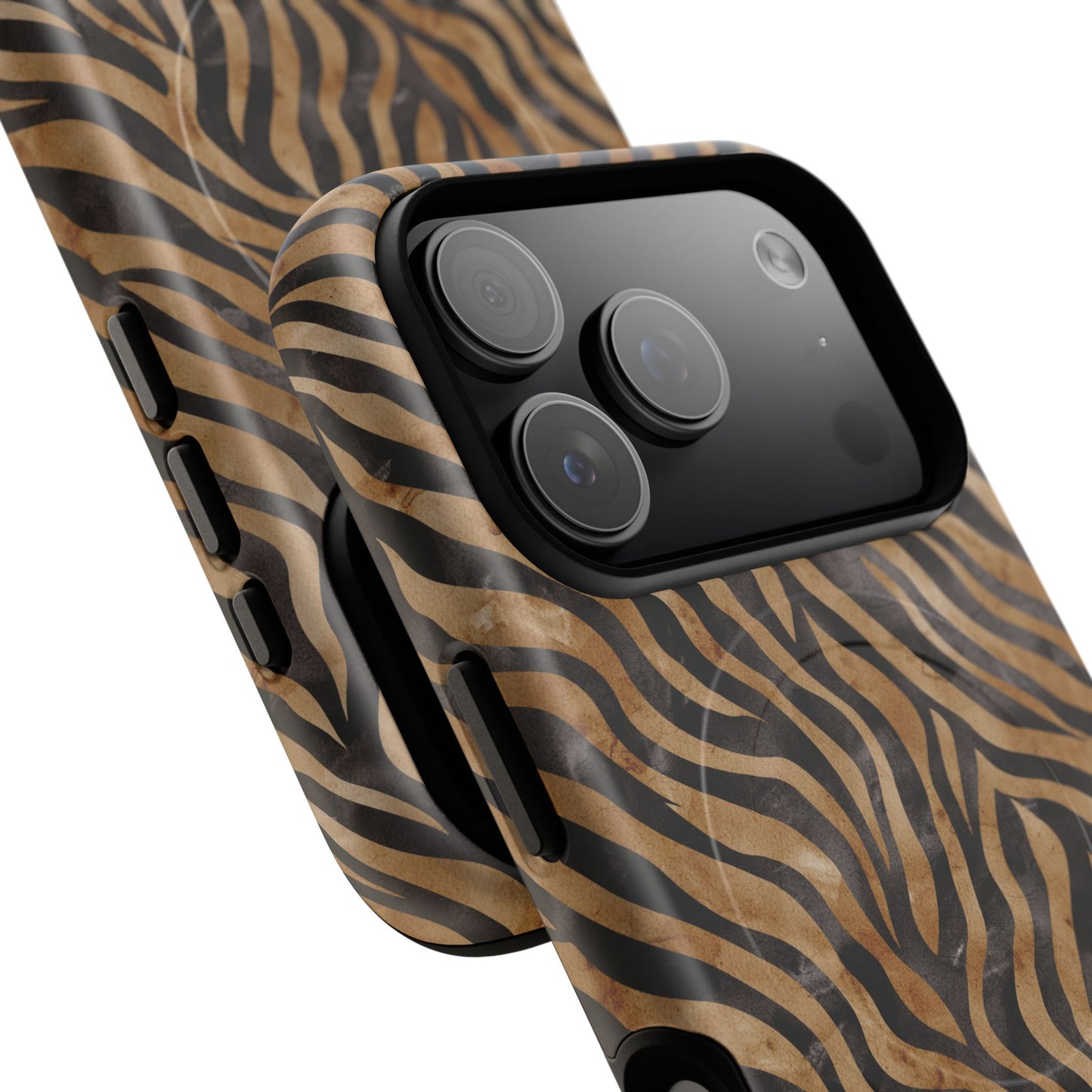Tough Magnetic iPhone Case with Zebra Print, Stylish Protection for iPhones, Unique iPhone Accessory, Gift for Animal Lovers]