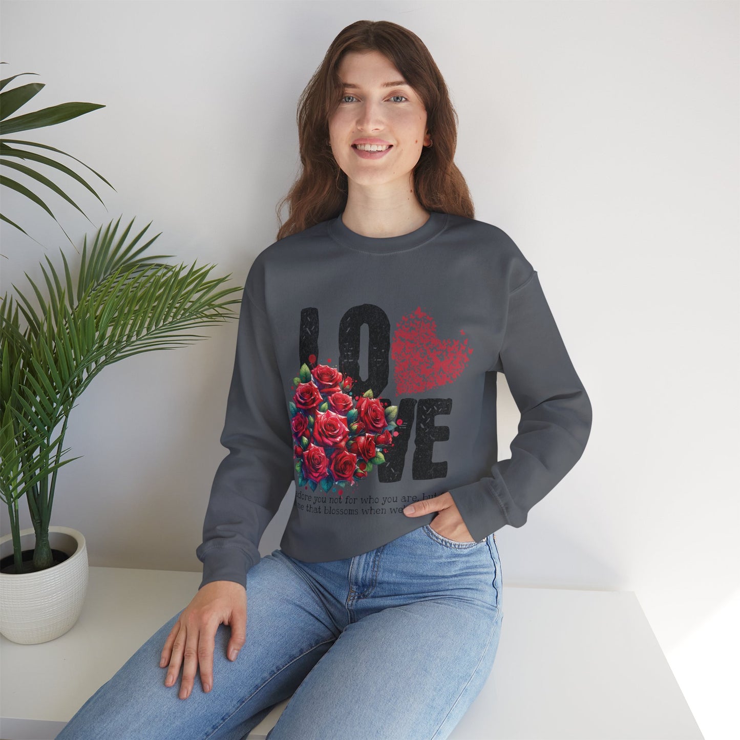 LOVE Always Unisex Heavy Blend™ Crewneck Sweatshirt.