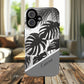 Personalized Monochrome Monstera Tropical Phone Case - Tough Magnetic MagSafe® Cases, Gifts for Nature Lovers, Stylish Phone Accessories, Gifts for Her.