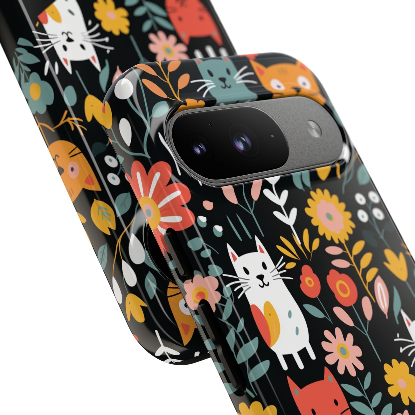 Personalized Whimsical Feline Garden Google and Samsung Tough Cases